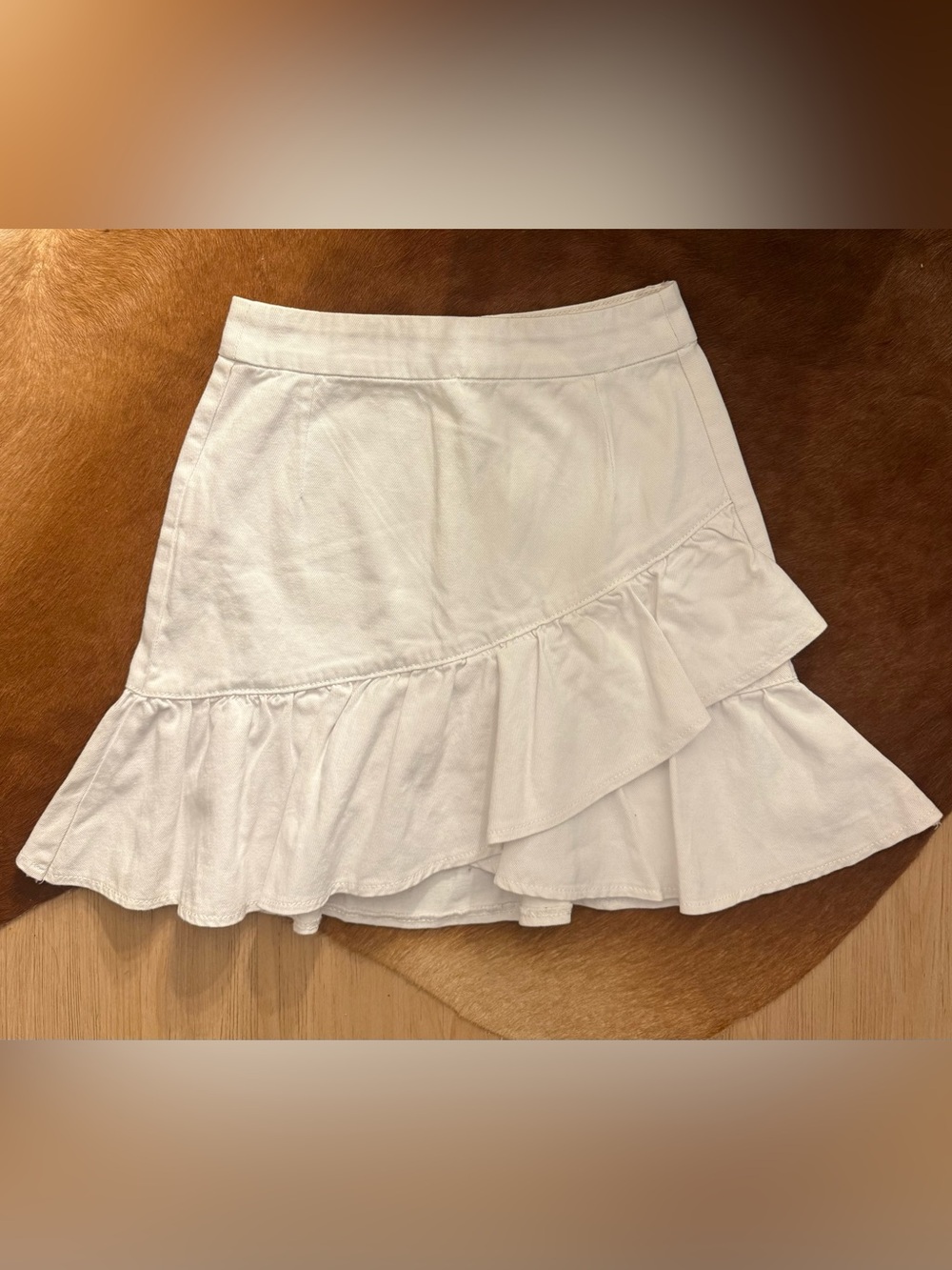 Streetwear Society Ruffle Denim Skirt